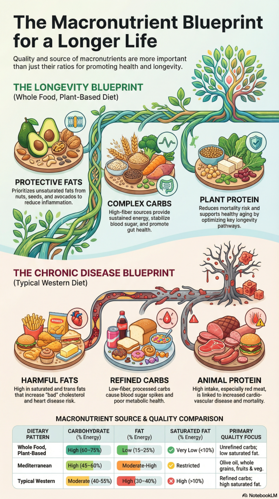 Macronutrient blueprint for longevity and health, by The Centre of Mastery